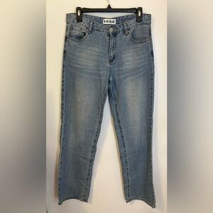 Light blue baggy jeans